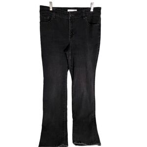 Chicos Platinum Black Wash Denim Jeans Womens Size 1.5 See Measurements